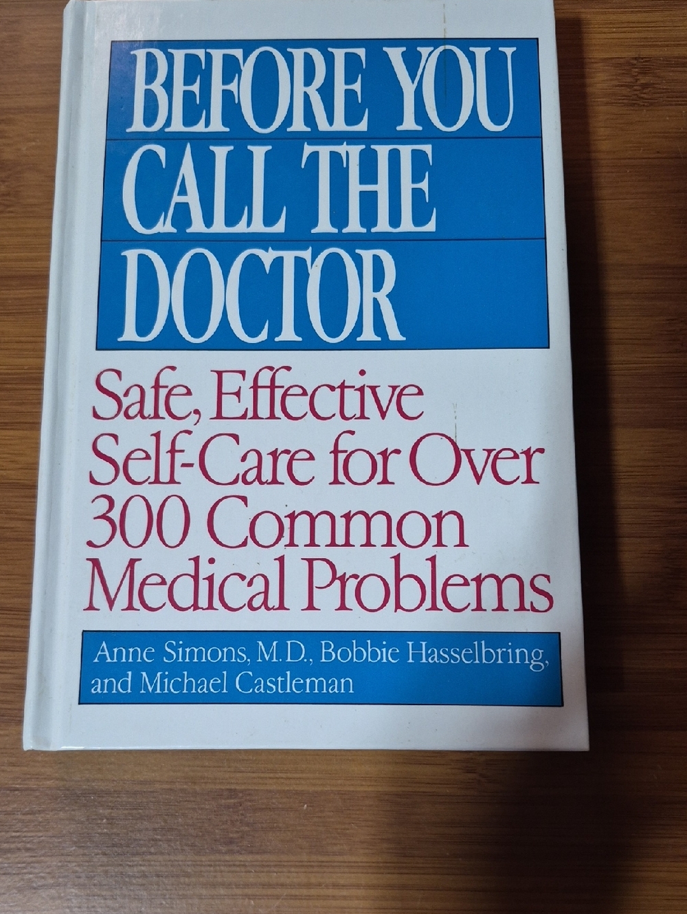 Before You Call The Doctor Hardcover Book - White & Blue Cover